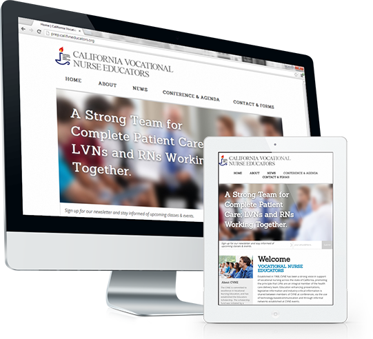 California Vocational Nurse Educators Website Design